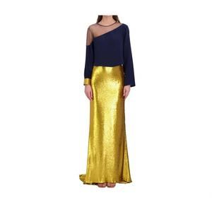 NEW BETHELHELENA sequin skirt in sun gold
